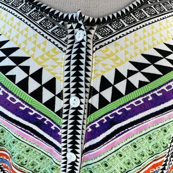 Passports Colorful Tunic Top Size L EUC - Picture 3 of 8